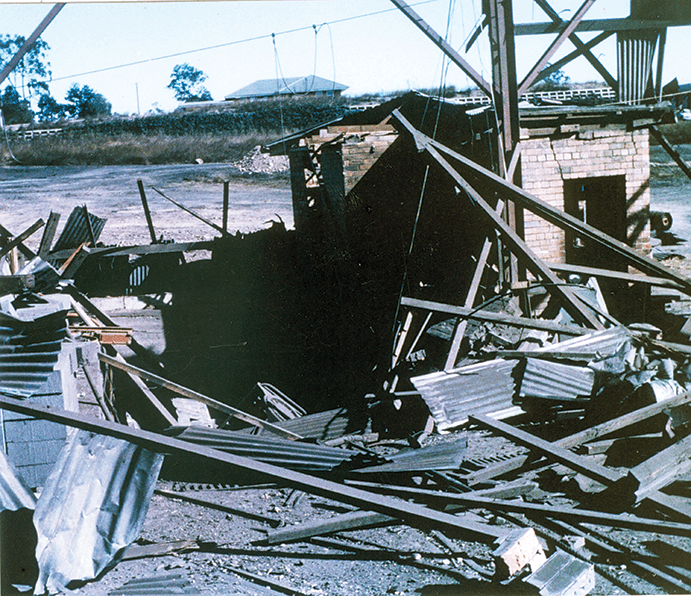 Remains-of-Deputy's-cabin-1---day-after-Box-Flat-explosion-Ipswich-1972
