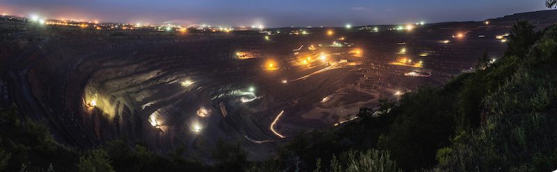 Haul road lighting contributes to mine safety