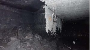 rib failure in underground coal mine