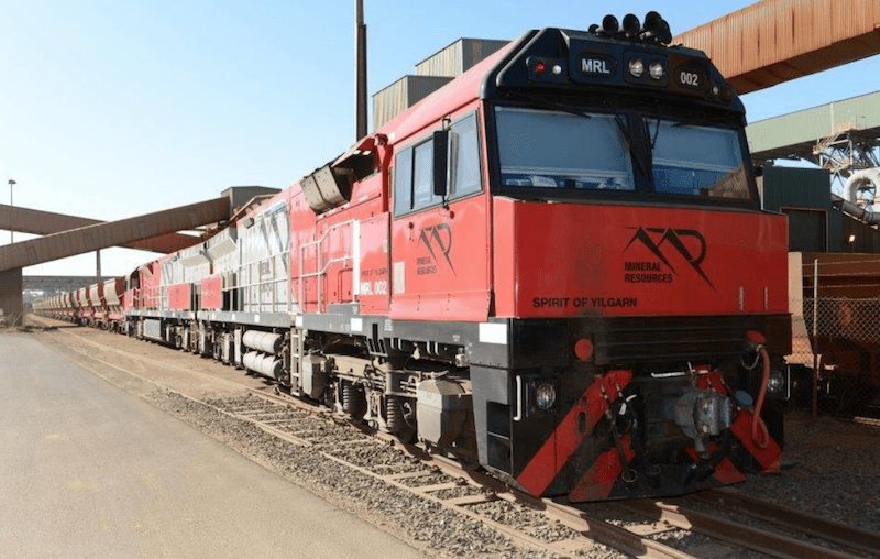 mining train derails