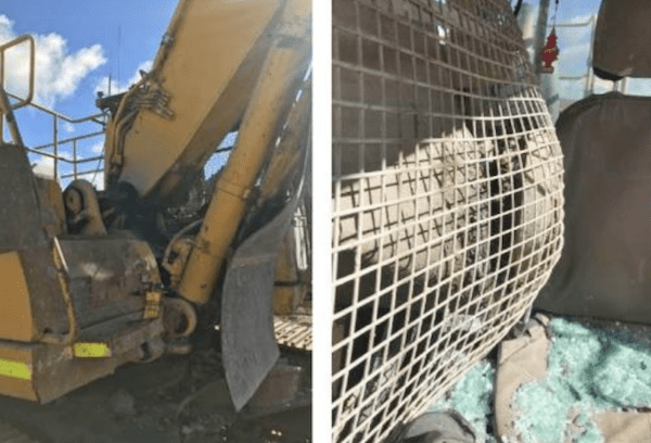 excavator safety boom failure can be catastrophic