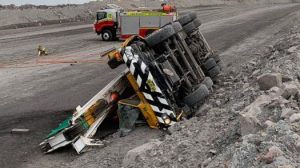 dangerous incident when crane rolls on ramp at nsw coal mine