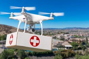 royal flying doctor service drone delivery of medical supplies