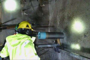 Pike river mine re-entry drilling into mine seal