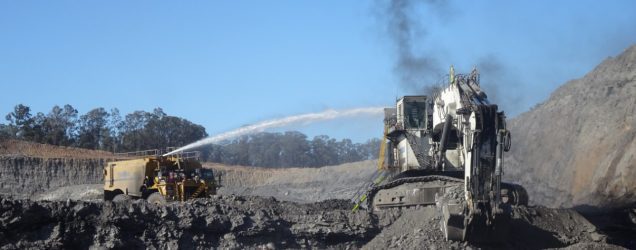 excavator fire at a nSW coal mine highlights needs for effective fire suppression