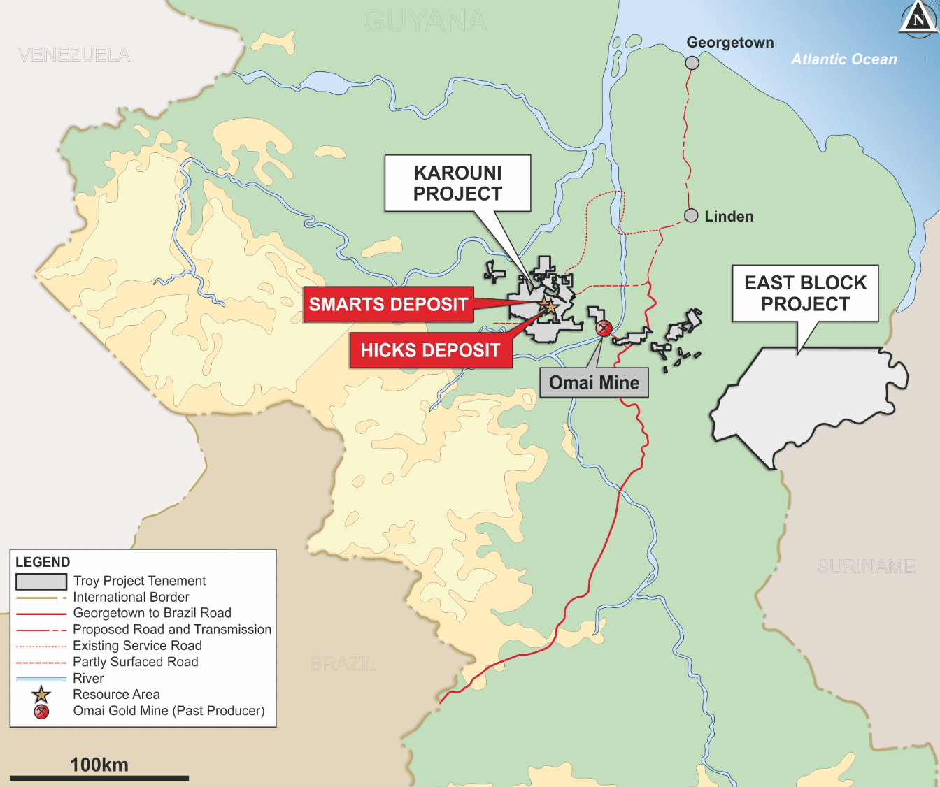 Troy Resources Map