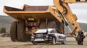 racecar stunt at Queensland Quarry