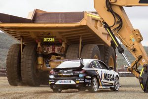 racecar stunt at Queensland Quarry
