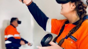 Barminco Virtual reality training in mine safety