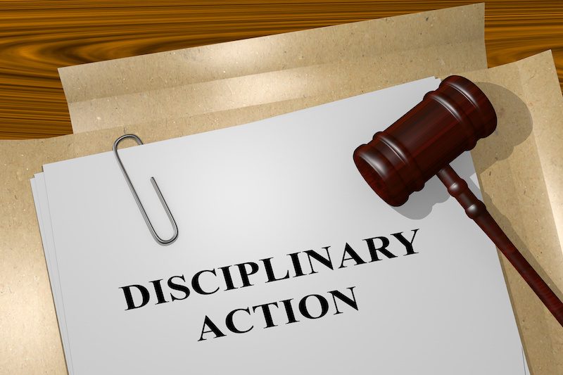electrical licensing disciplinary action