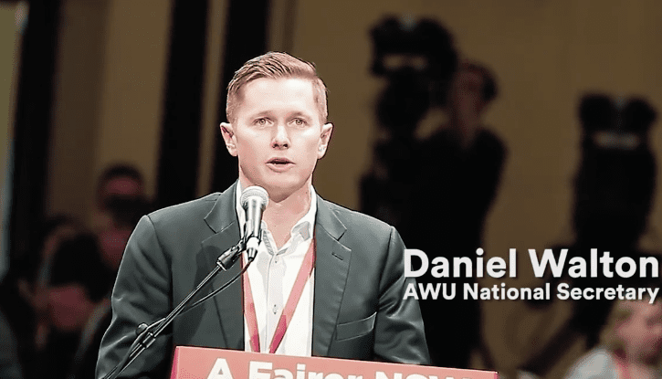 Daniel Walton AWU speaks aboiut henty gold mine