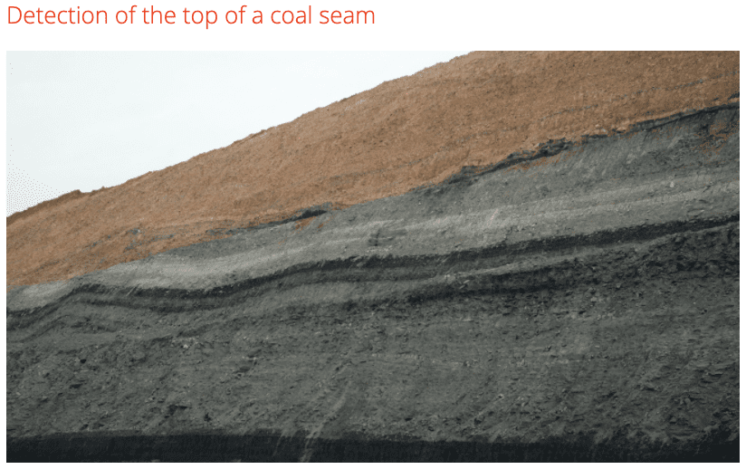 Top of coal detection technology