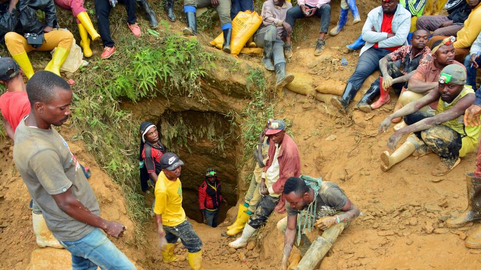 DRC mine accident site