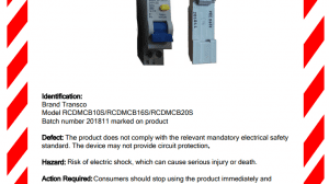 residual current device recall