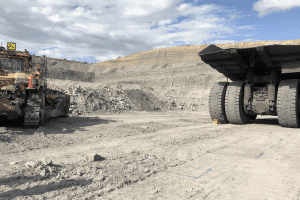 a collision between dozer and haul truck
