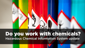 Major update to the Hazardous Chemicals Information System