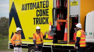 automated cone truck