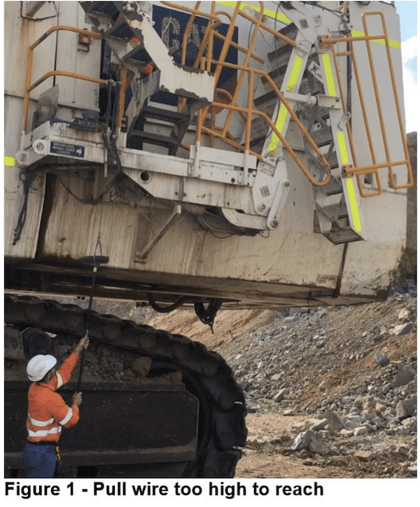 Excavator emergency access & egress systems