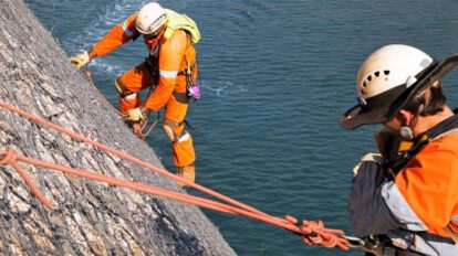 SRG Global rope access workers