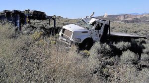 Mine truck driver ejected