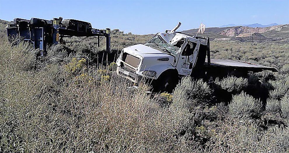 Mine truck driver ejected